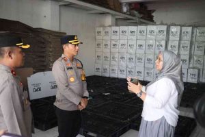 Kapolresta Mojokerto Bersama PJU, Tinjau Keamanan Gudang Logistik KPU