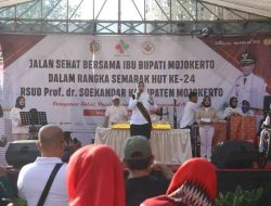 Hadiri Peringatan HUT Ke-24 RSUD Dr. Soekandar, Bupati  Komitmen Tingkatkan Pelayanan Dan Pembangunan Faskes.