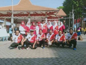 Kecamatan Pungging Gelar Pertandingan Bola Volley,  Tim Lebaksono Berhasil Singkirkan Dua Tim Lawan.