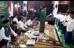 Pelantikan Ranting NU se – Kec. Pungging, Gus Barra Ajak Nahdliyin Tiap Majelis Diniati Cari Ilmu.