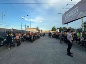 Bubarkan Balap Liar di Kemlagi, Polres Mojokerto Kota Amankan Puluhan Motor