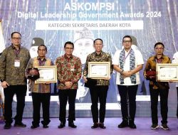 Sekda Kota Mojokerto, Gaguk Tri Prasetyo Raih Penghargaan Sekda Kota Terbaik ADLG Awards 2024