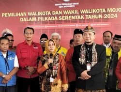 Didukung 16 Parpol, Paslon Ning Ita – Cak Sandi Daftar Peserta Pilkada ke KPU Mojokerto,