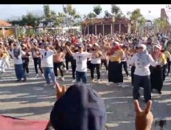 Senam Mubarok Di RTH Kentongan Belahan Tengah, Sedot Anemo Emak – Emak,