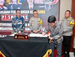 Polda Jawa Timur bersama PT. Smelting dan Bank Jatim Perpanjang Kerjasama Peningkatan Perekonomian Dan Sektor Bisnis 