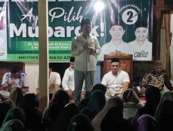 Gus Barra  Perkenalkan Makna Mubarok, Machroji  Minta Warga Sak Kasur dan Sak Dulur Coblos Mubarok. 