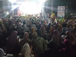 Tabligh Akbar Dan Sholawatan Semarakkan Kampanye Dialogis Tatap Muka Paslon Mubarok  Di Bangsal