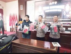 Dua Bandit Curat Motor Diringkus Polres Mojokerto Kota, Satu Ditembak Saat Berusaha Kabur