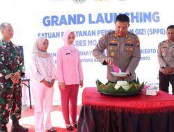 Polres Mojokerto Kota Wujudkan Dukungan Program Nasional, Kapolresta Resmikan SPPG di Gedeg