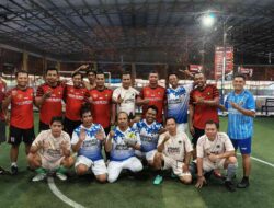 Tim PGRI Kabupaten Mojokerto Unggul atas PWI Mojokerto Raya di Laga Silaturahmi Futsal