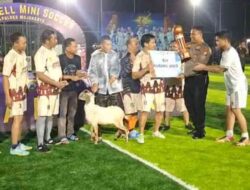 Turnamen Mini Soccer Pelepasan Kapolres Mojokerto Berlangsung Hangat, Gus Bupati FC Tampil Memukau