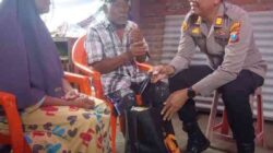 Polsek Pungging Salurkan Bantuan Material Bangunan kepada Warga Terdampak Puting Beliung