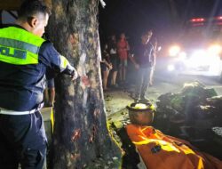 Kecelakaan Tunggal di Jotangan Mojosari, Dua Pengendara Motor Tewas di Tempat