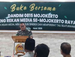 Dandim 0815 Mojokerto Rangkul Wartawan Lewat Buka Bersama