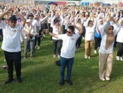 Senam Massal Tandai Awal Peringatan Hari Jadi ke-733 Kabupaten Mojokerto