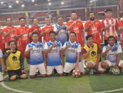 Polres Mojokerto Kota dan PWI Mojokerto Adu Strategi di Lapangan Futsal, Pertandingan Berakhir Sama Kuat